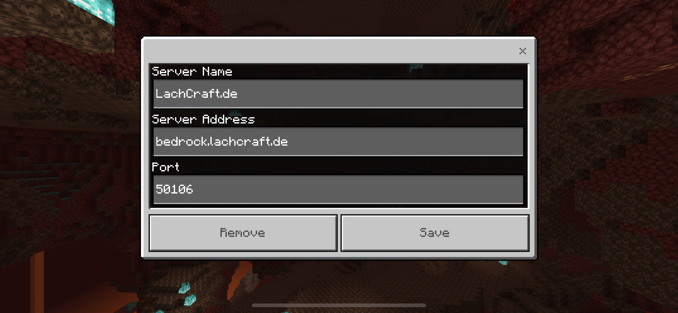 bedrock settings